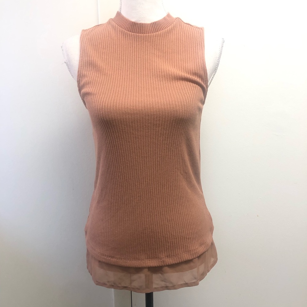 ASOS womens tan nude tank